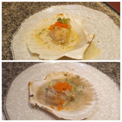 หอยเชลล์ย่าง