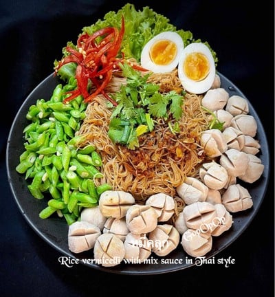 หมี่คลุก 🍜 #WongnaiCooking 