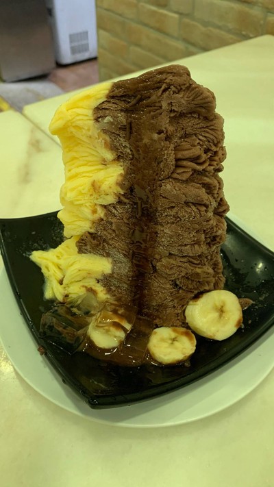 Banana Choc Snow Ice