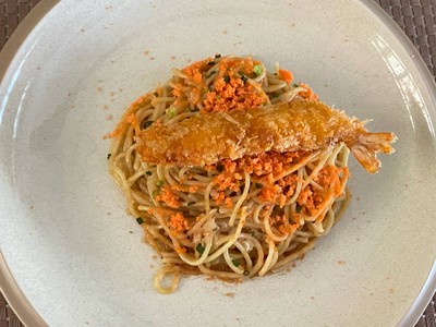 สปาเก็ตตี้ครีมไข่กุ้ง