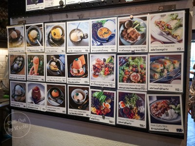 ป้ายราคาหรือสมุดเมนู