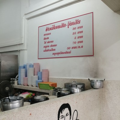 ป้ายราคาหรือสมุดเมนู