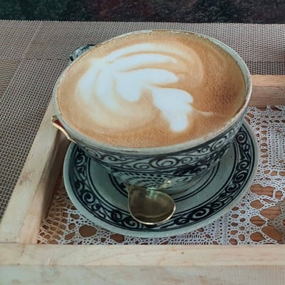 คาปูชิโน่ร้อน