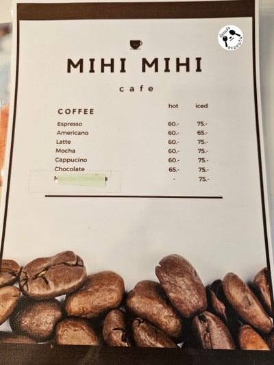 ป้ายราคาหรือสมุดเมนู