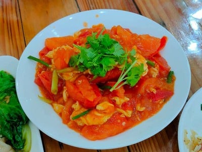 มะเขือเทศผัดไข่