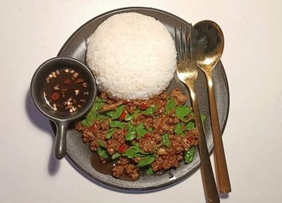 เมนูของร้าน ส้มตำไม่รู้จักเวล่ำเวลา สุขาภิบาล2