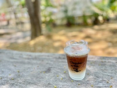☕️ Iced Cappuccino. (Price 65 Baht.)