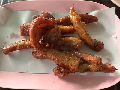 หมูแดดเดียว จานเล็ก