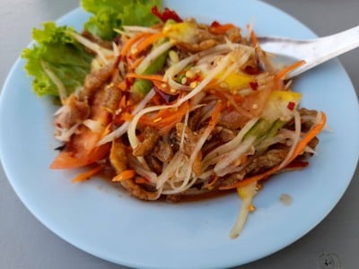 ส้มตำปลากรอบ