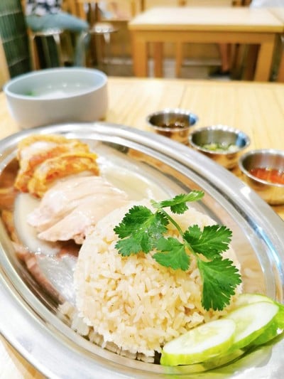 หุงข้าวมันไก่คอมโบ (ต้ม+ทอด)