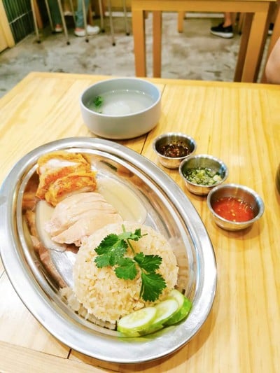 หุงข้าวมันไก่คอมโบ (ต้ม+ทอด)