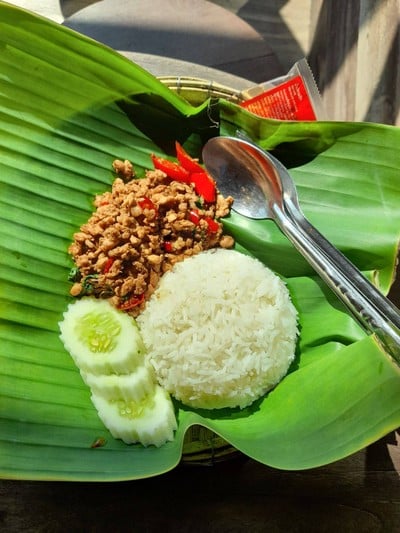 ข้าวกะเพราหมูสับ