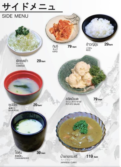 ป้ายราคาหรือสมุดเมนู