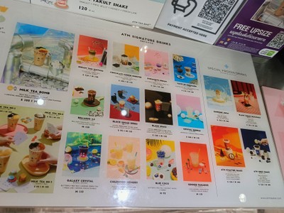 ป้ายราคาหรือสมุดเมนู