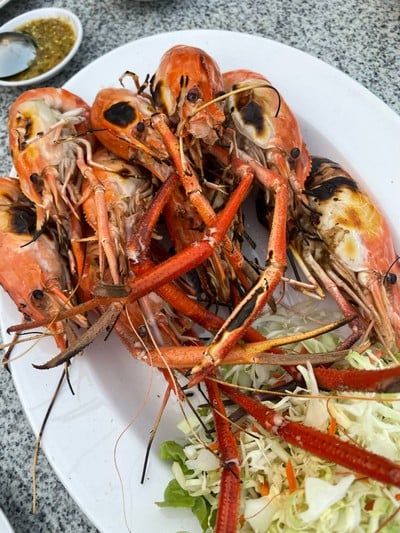 กุ้งใหญ่เผา