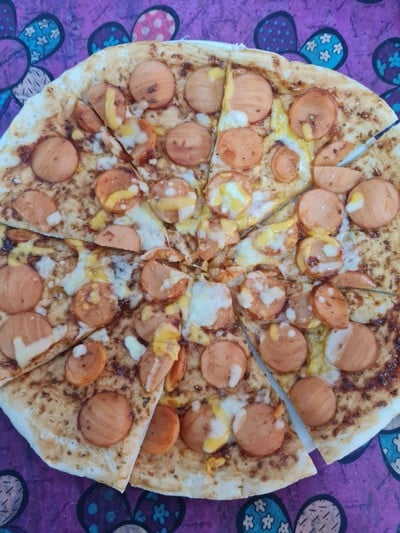สูตรแป้งพิซซ่าบางกรอบ ( ถาดใหญ่ 2 ถาด) Homemade Thin Crust Pizza Dough