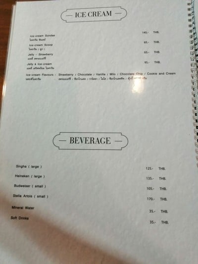 ป้ายราคาหรือสมุดเมนู