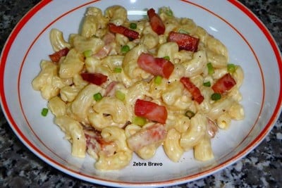 มะกะโรนีครีมเบคอน