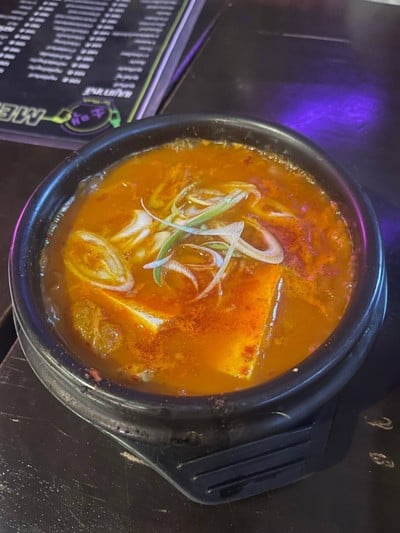 ซุปกิมจิ + ข้าวญี่ปุ่น