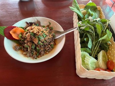 ลาบหมูสุก