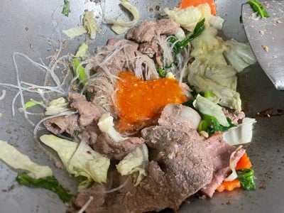 วิธีทำ สุกี้แห้ง