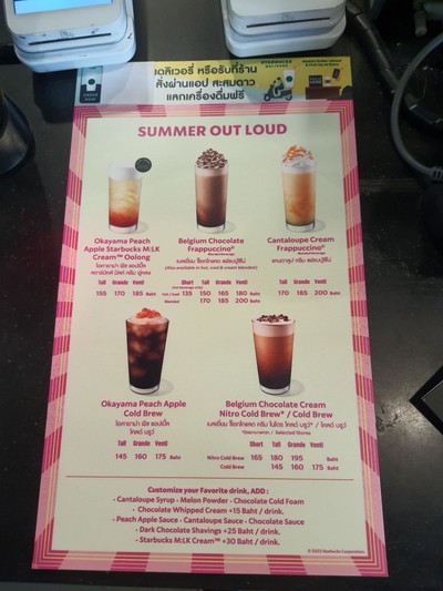 ป้ายราคาหรือสมุดเมนู