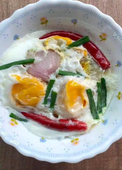 วิธีทำ ไข่ทรงเครื่องไมโครเวฟ