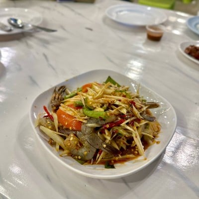 ตำปูปลาร้ากุ้งสด