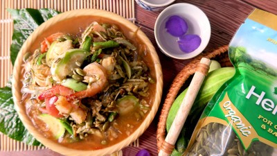 วิธีทำ ตำกล้วยเมล็ดฟักทอง วิธีทำ ตำกล้วยเมล็ดฟักทอง