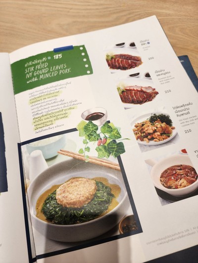 ป้ายราคาหรือสมุดเมนู