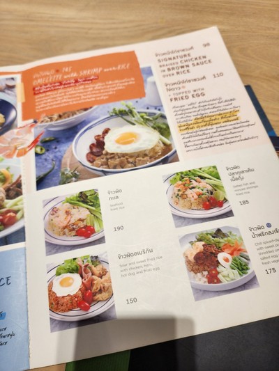 ป้ายราคาหรือสมุดเมนู