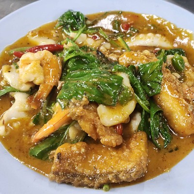 ทะเลผัดแบบหอยลาย