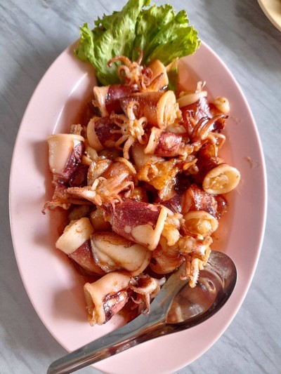 หมึกไข่ทอดน้ำปลา