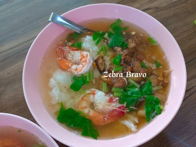 ข้าวต้มกุ้ง + บ๊ะเต็ง