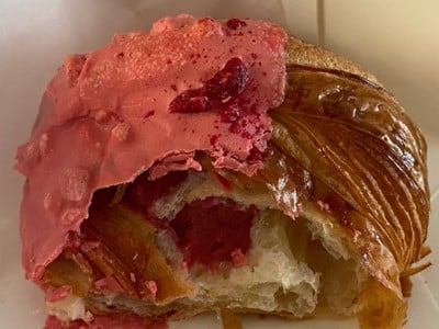 Pink Chocolate Raspberry Croissant