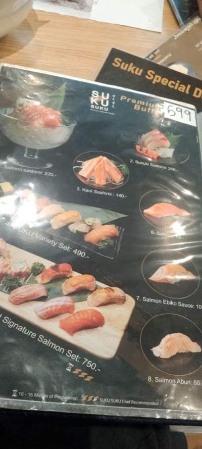 ป้ายราคาหรือสมุดเมนู