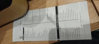 ป้ายราคาหรือสมุดเมนู