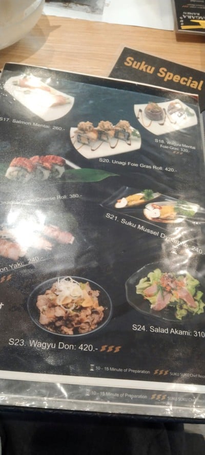 ป้ายราคาหรือสมุดเมนู