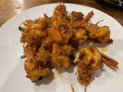 กุ้งผัดซอสพริกเกลือ