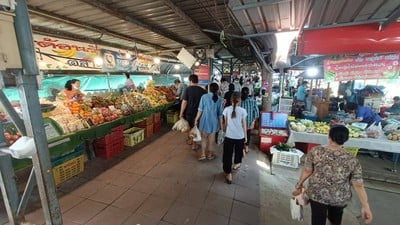 บรรยากาศ ตลาดน้ำวัดลำพญา