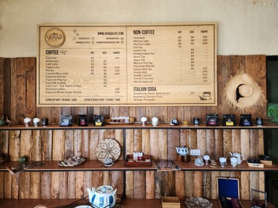 ป้ายราคาหรือสมุดเมนู