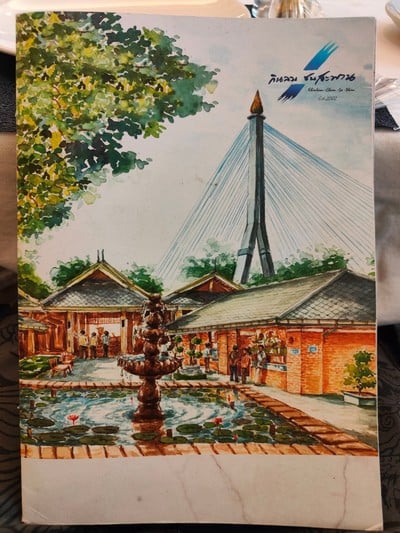 ป้ายราคาหรือสมุดเมนู