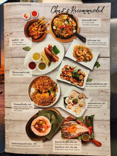 ป้ายราคาหรือสมุดเมนู