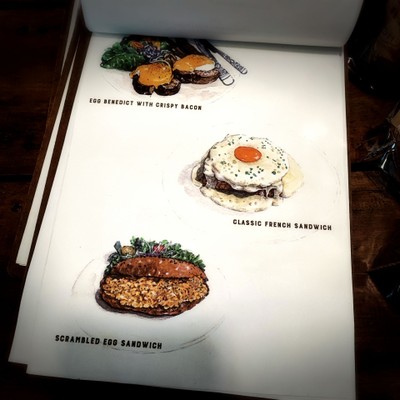 ป้ายราคาหรือสมุดเมนู