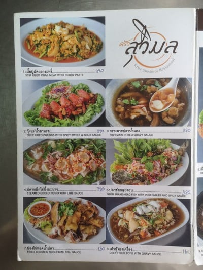 ป้ายราคาหรือสมุดเมนู