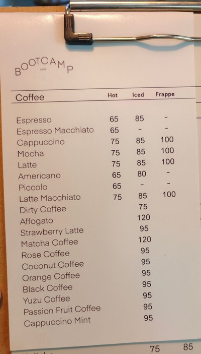 ป้ายราคาหรือสมุดเมนู