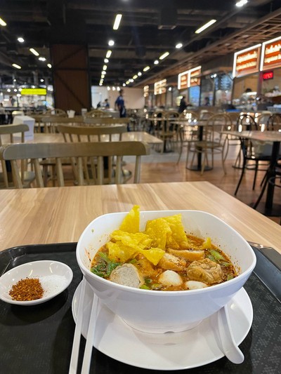 บะหมี่เย็นตาโฟต้มยำ