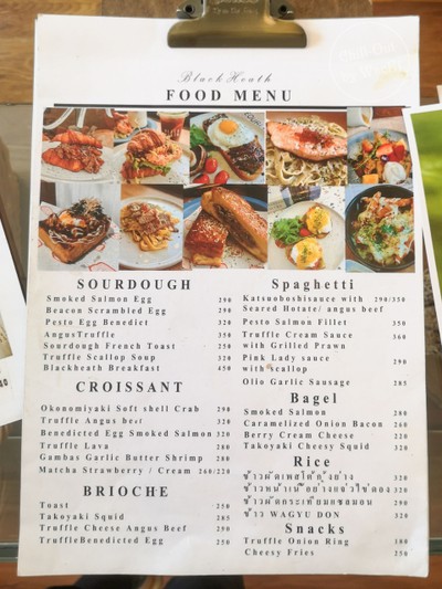 ป้ายราคาหรือสมุดเมนู