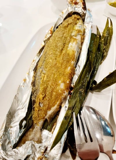 ปลาสำลีเผา