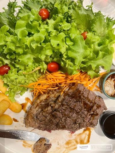 Ribeye Steak หมักไวน์แดง 230g.